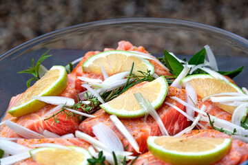 Cooking a sea food recipe