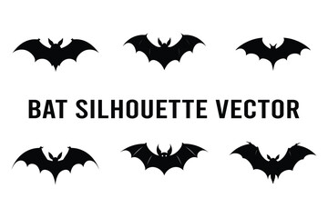 Bat silhouette vector
