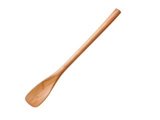 a wooden spoon on a white background