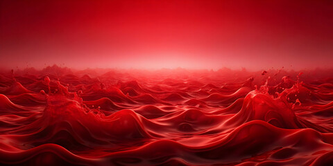 Intense gradient of red shades resembling a sea of blood, intensity, blood, gradient, red, dark, vivid, deep, abstract, texture