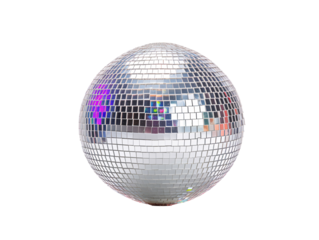 a disco ball with a white background