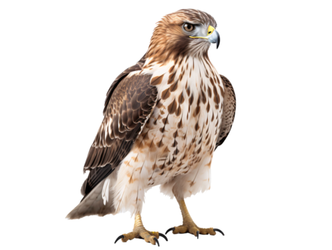 a bird standing on a white background