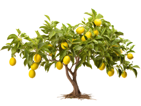 a lemon tree with fruits on it