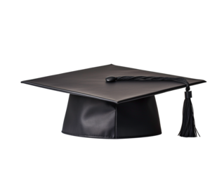 a black graduation cap with a tassel