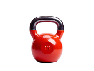 a red and black kettlebell
