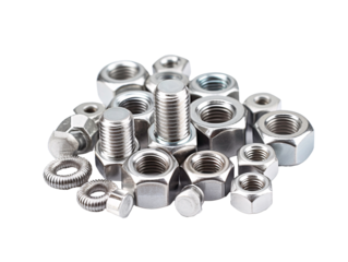 a group of nuts and bolts