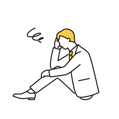 落ち込むビジネスマン