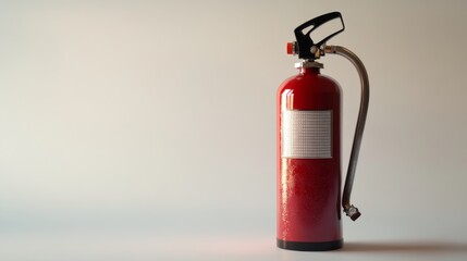 A fire extinguisher against a plain white background.