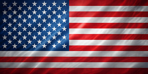 Fototapeta premium United States Flag with stars and stripes in red, white, and blue, patriotic, pride, American, symbol, national, colors