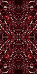 Abstract Kaleidoscope Geometry Psychedelic Art Pink Red Black White Pattern Background