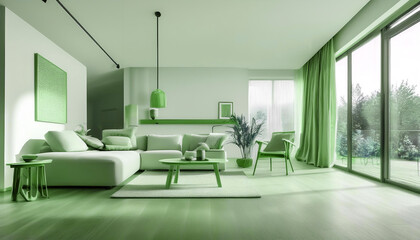 Modern empty white marble table for product display with kitchen room interior background