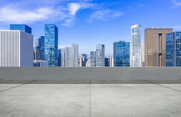downtown city landscape cityscape building skyline blue sky outdoor