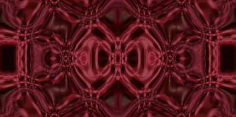 Abstract Kaleidoscope Geometry Psychedelic Art Pink Red Black White Pattern Background