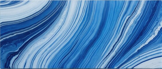 Abstract Blue Swirl
