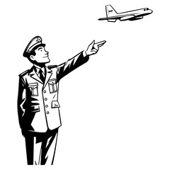 pilot and airplane © Designhome