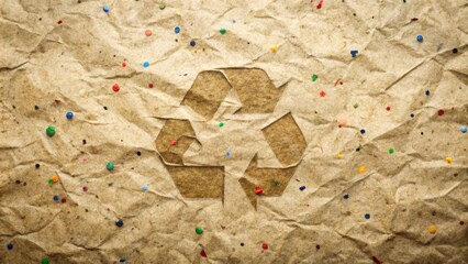 Rough textured surface of recycled eco friendly paper is ideal for your eco friendly message