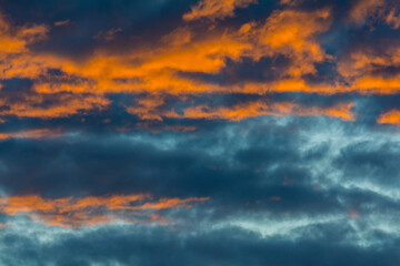 Abendrot - Wolken am Himmel