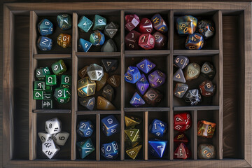Role Playing Dice Collection in a Box with Assorted Dice for Fantasy Board Games and Fun with Friends