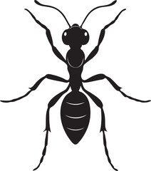 Ant silhouette vector art & illustrator (1)