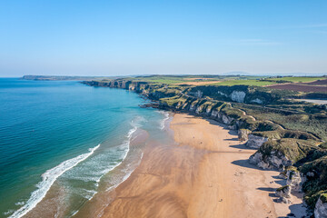 Aerial View Over White Rocks, Portrush, Antrim, Northern Ireland