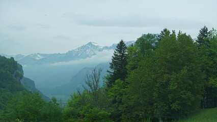 landscape, switzerland, swiss, europe, mountain, Alps, mountain range bordering Switzerland