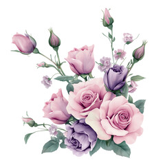 bouquet of pink roses