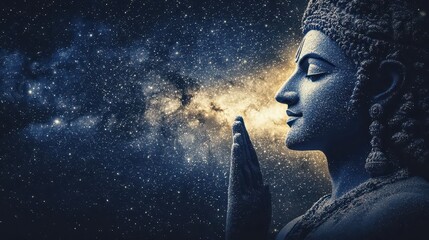 Vishnu in cosmic form, displaying his universal form to Arjuna, as seen in the Bhagavad Gita, Vishwaroopa, universal form, epic mythology