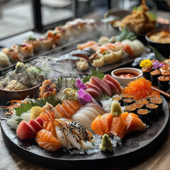japanese sushi, japanese feast