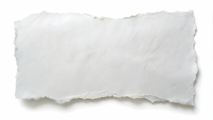 Obraz premium Torn white paper on white background, graphic resource, paper, torn, ripped, white, background, texture, design, abstract