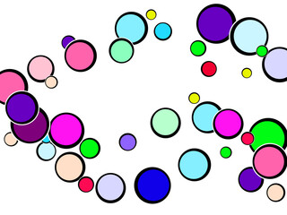 Vibrant Colorful Random Colored Texture Dash pattern on yellow background.Multi-colored taw toy scattered on bright paper. All Color Dot.  3d render of particles, colored paper applique. 