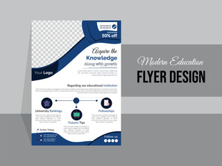 Education Flyer design vector template