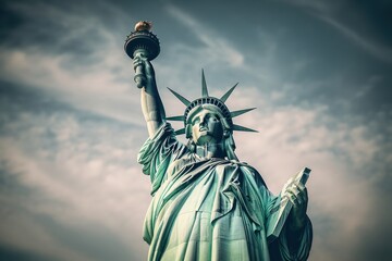 Fototapeta premium Landmark statue sculpture representation.