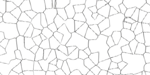 Obraz premium Vintage Aged Stain Surface with Broken Glass Stroke Line and Distressed Paint Creating Grunge Overlay Effect for Decorative Background. Modern Geometric Mosaic Pattern Digital Art and Graphic design.