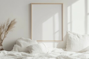 Modern photo frame design on solid white background, single object