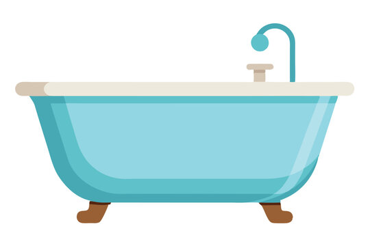 recommend clip art: Bathtub vector illustration