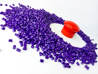 Purple masterbatch granule, purple polypropylene polymer granules, cold cutting type granule...
