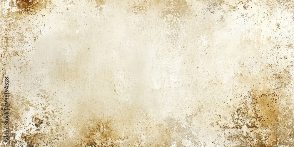 Poster Subtle Light Beige Background with Yellowish Stains