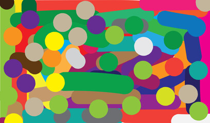Colorful background combining dots and lines