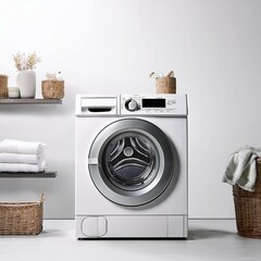 washing machine white background 