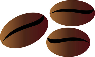 The coffee bean logo icon 