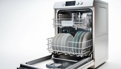 dishwasher white background 
