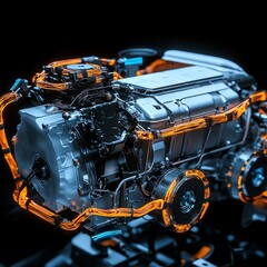 engine motor in Electric car