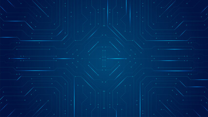 Modern technology circuit board or Artificial intelligence AI. Computer machine learning vector editable