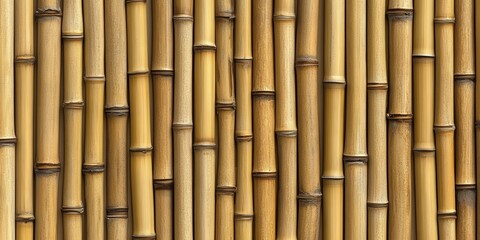 Naklejka premium Seamless Bamboo Stalk Pattern for Design Projects