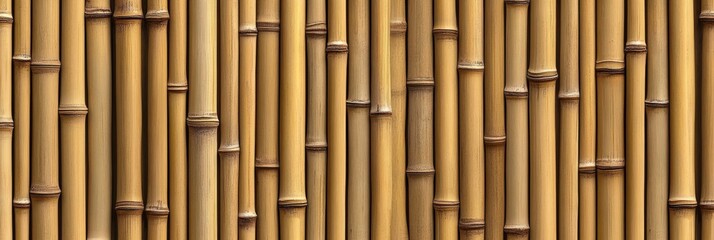 Naklejka premium Seamless Bamboo Stalk Pattern Background