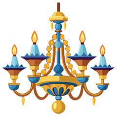 Chandelier vector illustration