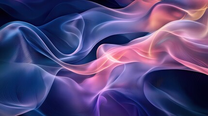 Obraz premium Flowing Abstract Shapes in Harmonious Colors