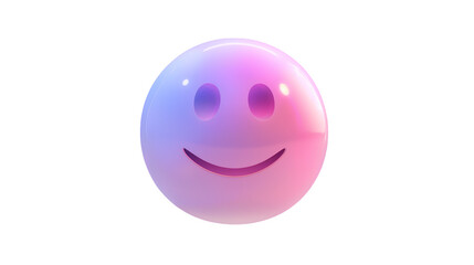 Fototapeta premium emoji smiling on transparent background