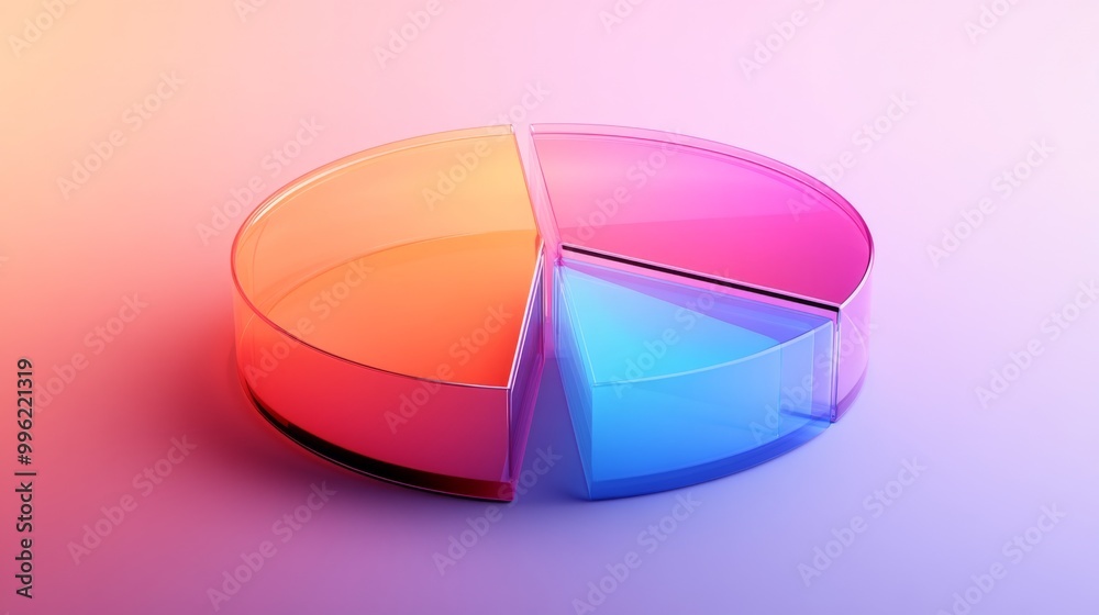 Fototapete a 3d bar graph floating above a world map, with different regions highlighted, showcasing global fin
