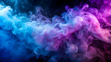 Vibrant purple and blue gradient smoke texture with flowing fog, smoke, texture, gradient, vibrant, colors, fog, flowing